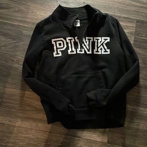 Victoria secret pink half zip pullover